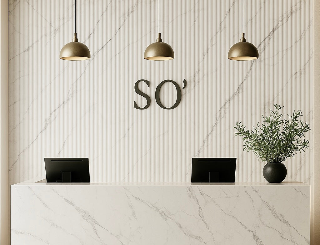 Italy White Ripple Panel