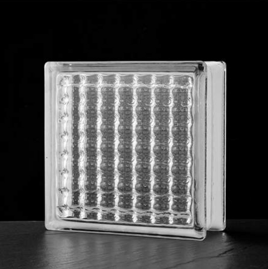 Crystal Grid Glass Block