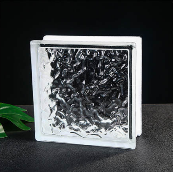 ice patteren glass block