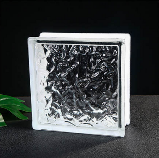 ice patteren glass block